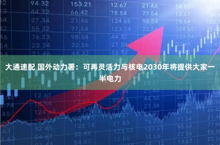 大通速配 国外动力署：可再灵活力与核电2030年将提供大家一半电力