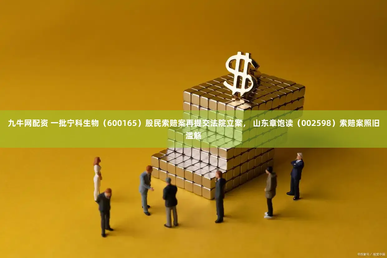 九牛网配资 一批宁科生物(600165)股民索赔案再提交法院立案, 山东章饱读(002598)索赔案照旧滥觞
