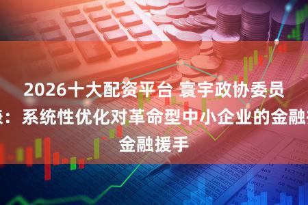 2026十大配资平台 寰宇政协委员韩谦：系统性优化对革命型中小企业的金融援手