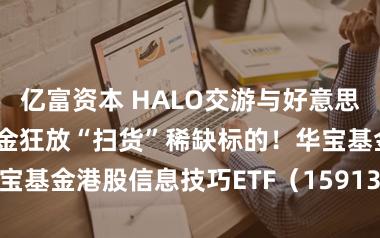 亿富资本 HALO交游与好意思伊升级共振，资金狂放“扫货”稀缺标的！华宝基金港股信息技巧ETF（159131）跌逾4%