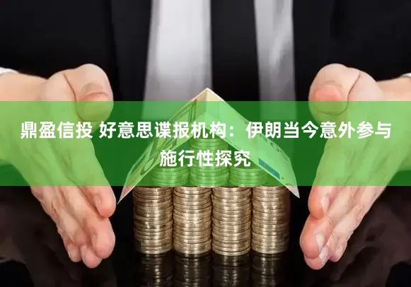 鼎盈信投 好意思谍报机构：伊朗当今意外参与施行性探究