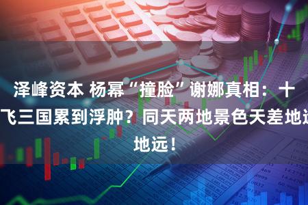 泽峰资本 杨幂“撞脸”谢娜真相：十天飞三国累到浮肿？同天两地景色天差地远！